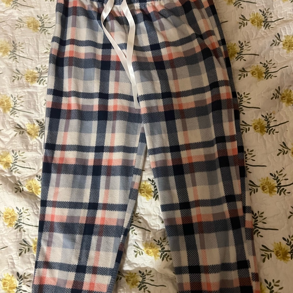Plaid Kids Pajamas - Blue, Red, and White